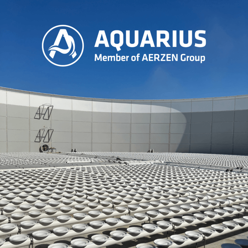 Fine bubble wastewater aeration systems in operation